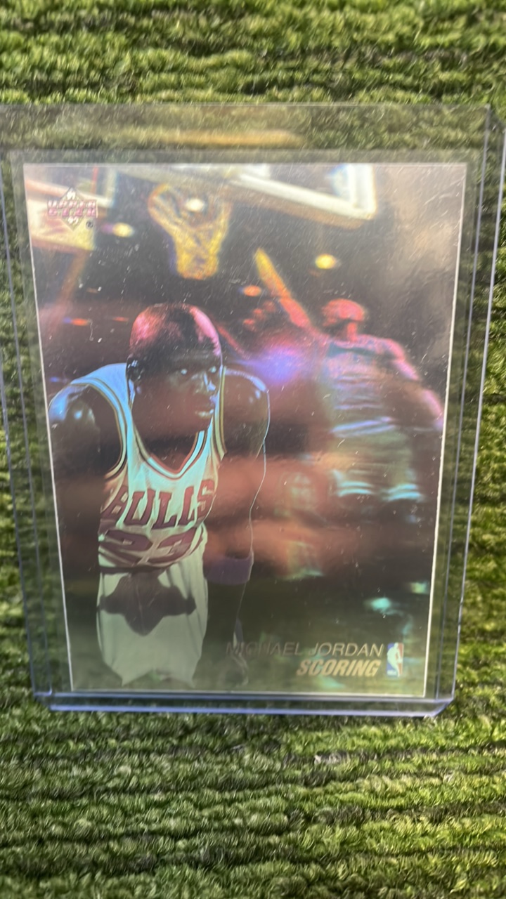 lot 237D image: 19 9192 upper deck award winner hologram Michael Jordan Chicago Bulls
